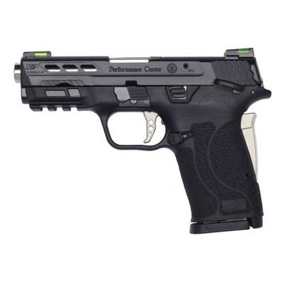 S&W M&P SHIELD EZ PC 9MM PISTOL WITH SAFETY, BLACK/SILVER - 13225