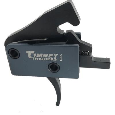  Timney Triggers Impact Ar Trigger Drop In Mil- Spec Ar- 15's 3- 4lb Pull Weight Single Stage Non- Adjustable Curved Trigger Shoe Gray/Black