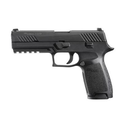  Sig Sauer P320 Fullsize 9mm Pistol, Black Contrast Sights – 320f- 9- B
