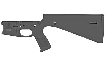 KE Arms, KP-15, Semi-automatic, Stripped Polymer Lower Receiver with Built-In Fixed Stock, Black Color, Requires Carbine Buffer and Spring