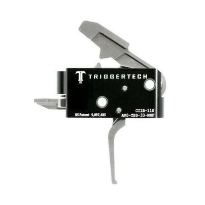  Triggertech Competitive Ar Primary Short 2- Stage Flat Trigger W/Bolt Release For Ar Bolt Action Rifle, Stainless - Ar0tbs33nnf