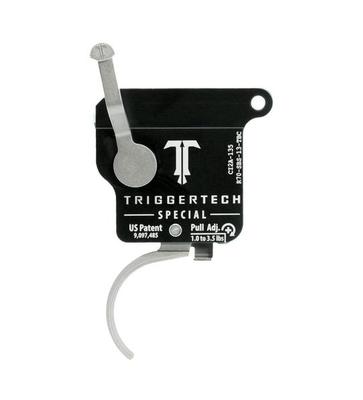 TriggerTech Rem 700 Special Trigger, Right Handed, Black Curved Trigger R70-SBB-13-TBC