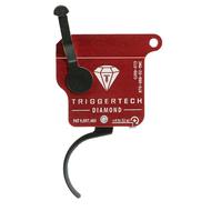 TRIGGERTECH REM 700 DIAMOND SINGLE-STAGE TRADITIONAL CURVED RIGHT HAND TRIGGER W/O BOLT RELEASE FOR REMINGTON 700 CLONE ACTION RIFLE, BLACK - R70SRB02TNC