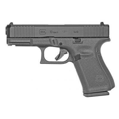 GLOCK 19 GEN 5 FS 9MM PISTOL, BLACK - UA195S203