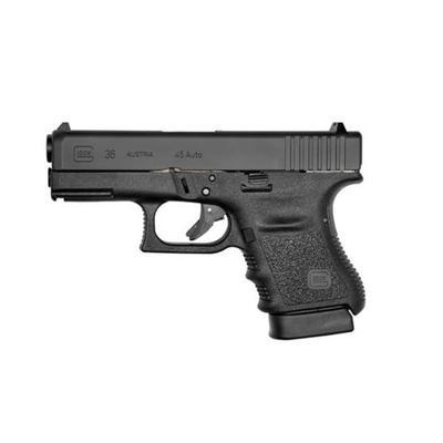 Glock 36 .45 Acp Pistol W/Rail, Black (Pi3650201fgr)