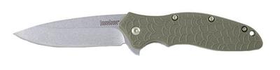 KERSAHW OSO SWEET FOLDING KNIFE, OLIVE W/ STONEWASH BLADE - 1830ODSW