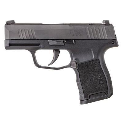 SIG P365-380 OPTICS READY .380 ACP PISTOL, BLACK - 365-380-BSS