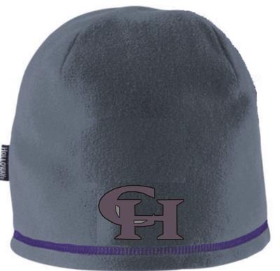  Holloway Graphite/Purple Beanie W/2- Color Logo