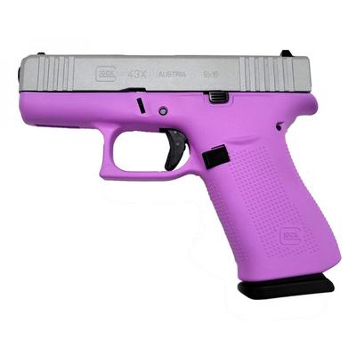  Glock 43x 9mm Purplexed/Silver