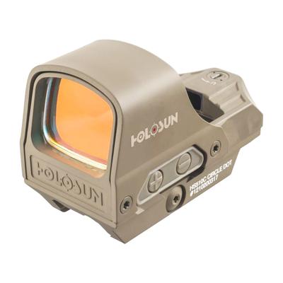 Holosun HS510C 1x Open Reflex Sight, Red Dual Reticle, FDE HS510C-FDE-R 