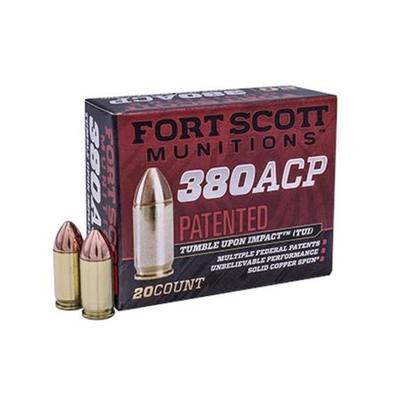 Fort Scott Munitions 380ACP 95 Grain Centerfire Pistol Ammunition, 380-095-SCV