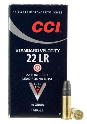 Cci 0035 22 Lr Std Vel 40gr Lrn 50 Rds