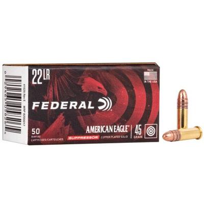 AMERICAN EAGLE 22 LONG RIFLE 45GR COPPER PLATED 