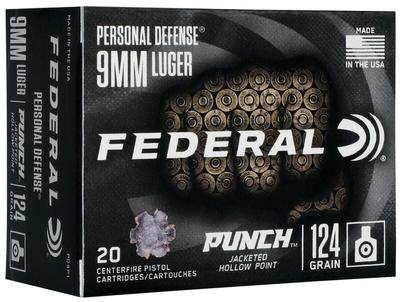 FEDERAL Personal Defense Punch 9mm Luger PD9P1
