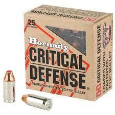 HORNADY 45 AUTO/ACP 185GR FTX CRITICAL DEFENSE AMMUNITION 20RDS - 90900