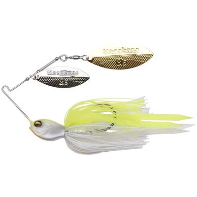 Megabass SV-3 Double Willow Spinnerbait  (1/2OZ DW)  WHITE CHART