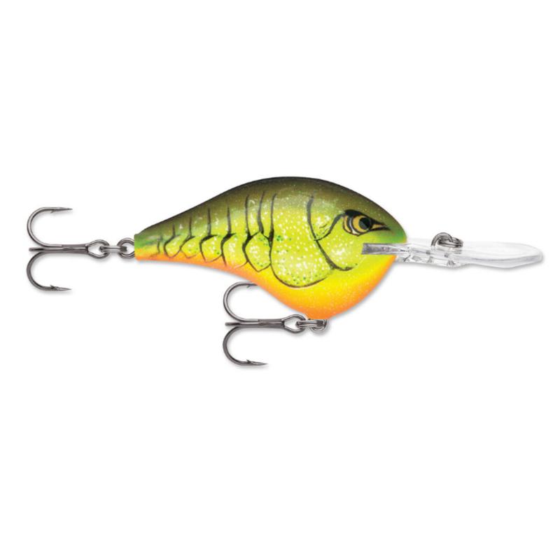 Rapala DT Series Crankbait DT4- CHARTREUSE ROOTBEER CRAWDAD