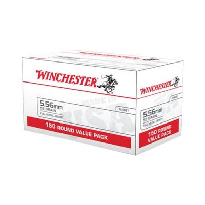 WINCHESTER 5.56 AMMO 55 GR FMJ 150RDS - WM193150