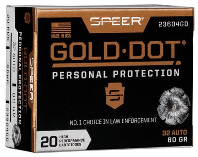 Gold Dot Handgun Personal Protection 32 Auto