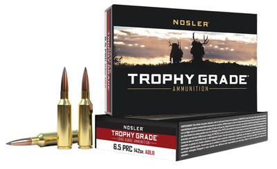 Nosler 61232 Trophy Grade Long-Range 6.5 PRC 142 Gr 2900 Fps Nosler Spitzer AccuBond-Long Range (SABLR) 20 Bx/10 Cs