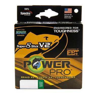 POWER PRO SUPER SLICK V2 65LB 150YD BRAIDED LINE-MOSS GREEN