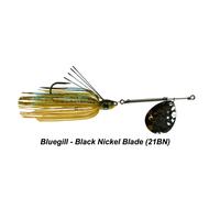  Picasso All- Terrain Weedless Inline Spinner Jig - 1/2oz - Bluegill - Black Nickel Blade