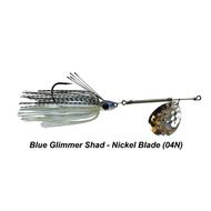  Picasso All- Terrain Weedless Inline Spinner Jig - 3/8oz - Blue Glimmer/Nickel