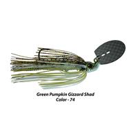  Picasso Carbon Fiber Dredger Blade Pro Hc Jig- 1/2- Green Pumpkin Gizzard Shad