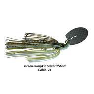  Picasso Carbon Fiber Dredger Blade Pro Hc Jig- 3/8- Green Pumpkin Gizzard Shad