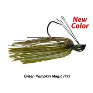  Picasso Hank Cherry Dock Rocket Jig- 1/2- Green Pumpkin Magic