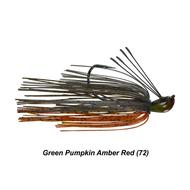  Picasso Hank Cherry Dock Rocket Jig- 3/8- Green Pumpkin/Amber/Red