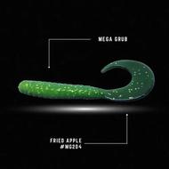  Crappie Monster Megga Grub 2 1/4in 10pk- Fried Apple