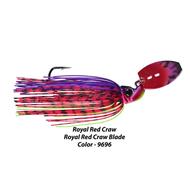  Picasso Shock Blade Pro 1/2- Royal Red Craw/Royal Red Craw Blade
