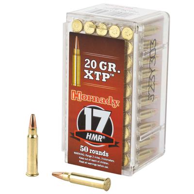 HORNADY VARMINT EXPRESS BRASS .17 HMR 20-GRAIN 50-ROUNDS HOLLOW POINT XTP