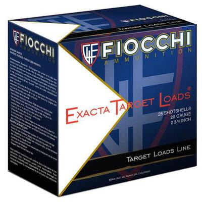 Fiocchi Exacta 20 Gauge Low Recoil Shotshell 250 Rounds 2 3/4