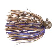  Picasso Tungsten Football Jig 1/2oz- 4/0 Green Pumpkin Tiger Purple