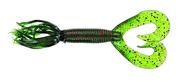  Yamamoto 5in Double Tail Hula Grub- Watermelon Red With Black Flake