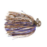  Picasso Tungsten Football Jig 3/4oz- 3/0 - Green Pumpkin Tiger Purple