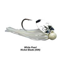  Picasso Lures 1/2oz.Knocker- White Pearl Nickel Blade