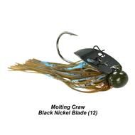  Picasso Lures 1/2oz.Knocker- Molting Craw- Black Nickel Blade