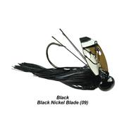  Picasso Lures 1/2oz.Knocker Heavy Cover- Black- - Black Nickel Blade