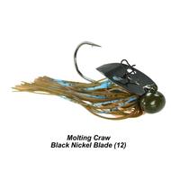  Picasso Lures 1/2oz.Knocker Heavy Cover- Molting Craw - Black Nickel Blade
