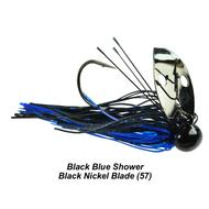  Picasso Lures 1/2oz.Knocker Heavy Cover- Black Blue Shower - Black Nickel Blade