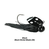  Picasso Lures 3/4oz Knocker- Black - Black Nickel Blade