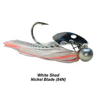  Picasso Lures 3/4oz Knocker- White Shad- Nickel Blade