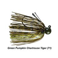 Picasso Lures3/16oz Tungsten Little Spotty Jig - Green Pumpkin Chartreuse Tiger
