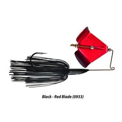 3/8 OZ Picasso Rusty Squeaker Buzzbait -Black/Red