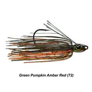  Picasso Hank Cherry Straight Shooter Pro Jig 1/4 - Green Pumpkin/Amber/Red