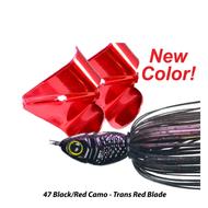  Picasso Buzz Saw Buzzbaits 1/8oz - Black Red Cmo/Rd Bld1