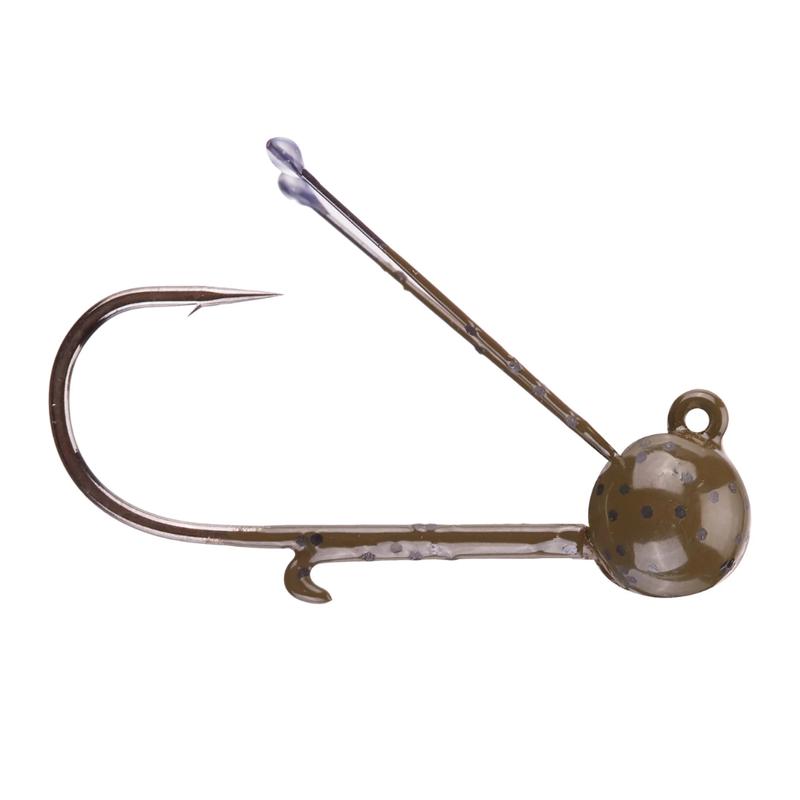 Picasso Tungsten Double Wire Weedless Ball Jig Heads - 1/8OZ-BLACK- 4/0